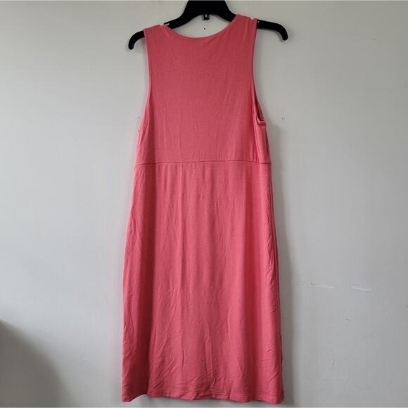 Athleta La Palma Womens Modal Stretch Dress Coral size Medium - Picture 5 of 7